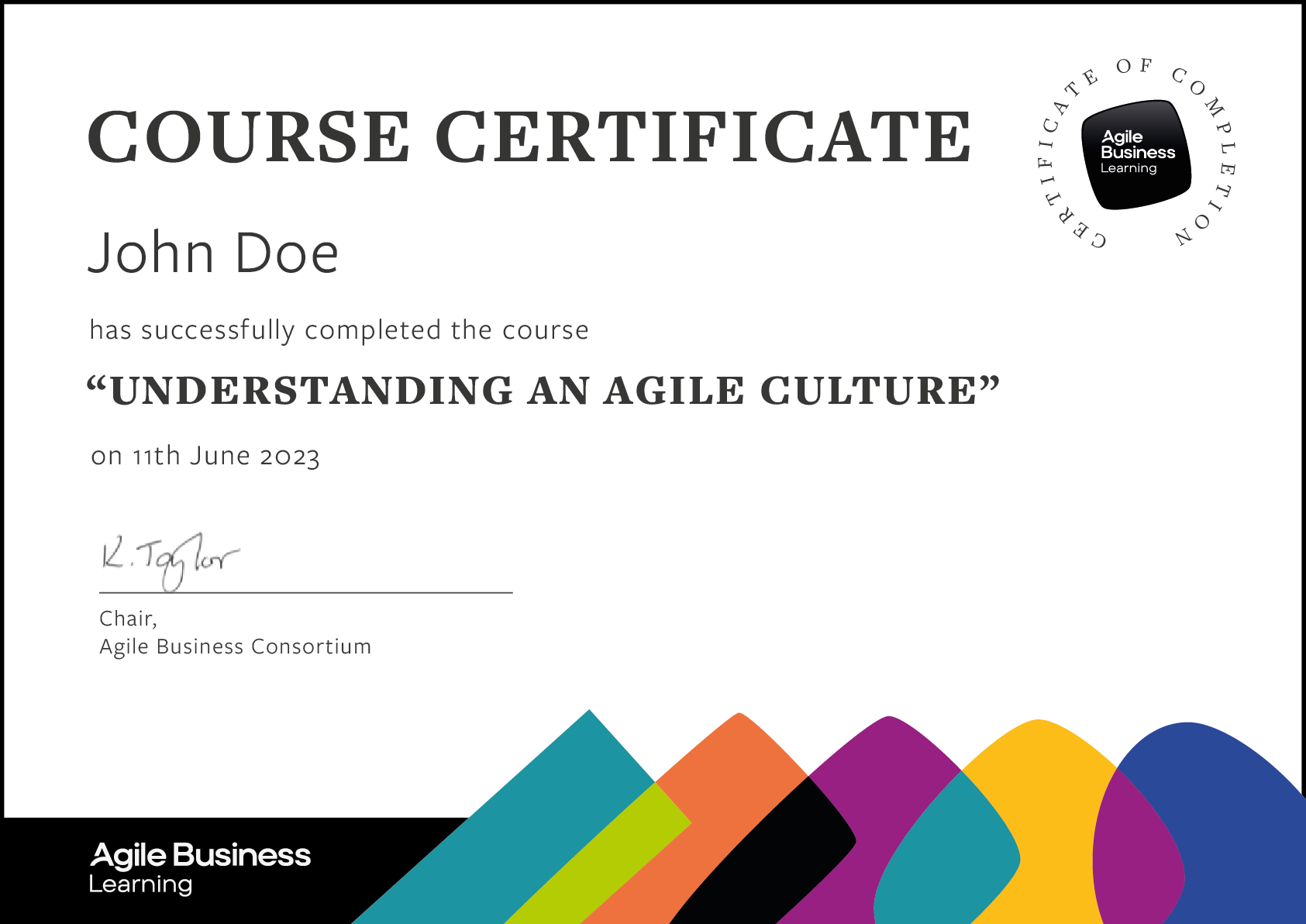 Course Certificate - Understanding an Agile Culture.png