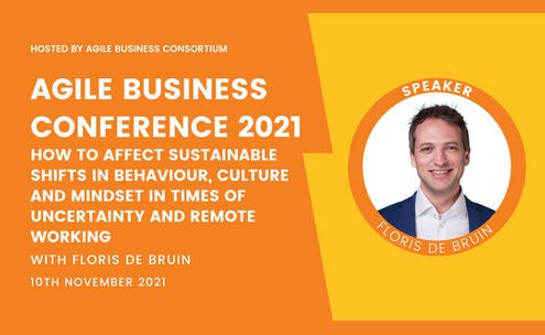 Agile Business Conference 2021 Floris de Bruin Banner