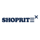 The logo of Shoprite. A blue text-based logo on a white background. Instead of an E, the design features three horizontal lines, with a small x at the top right corner of the logo.