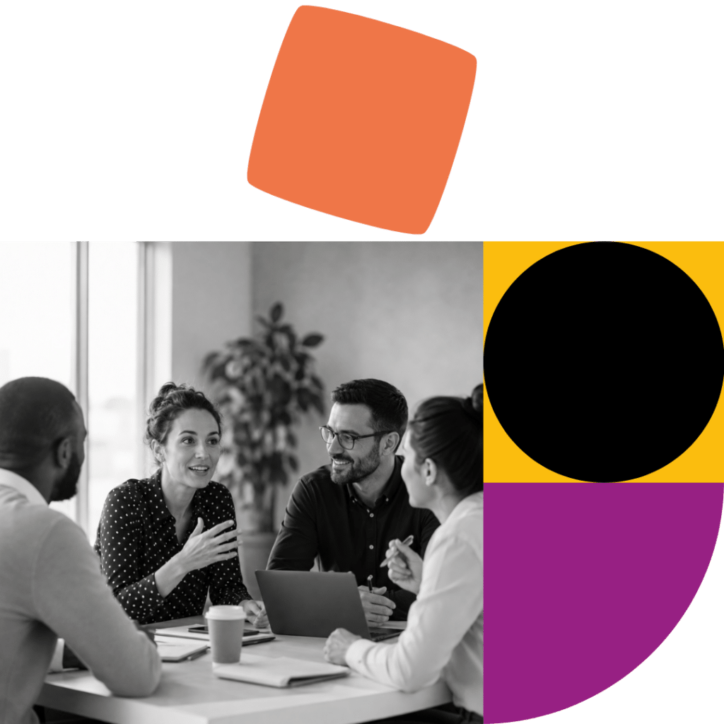 Team working in an office environment